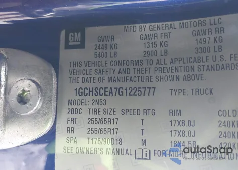 2016 Chevrolet Colorado Lt z USA, uszkodzony, nr VIN 1GCHSCEA7G1225777